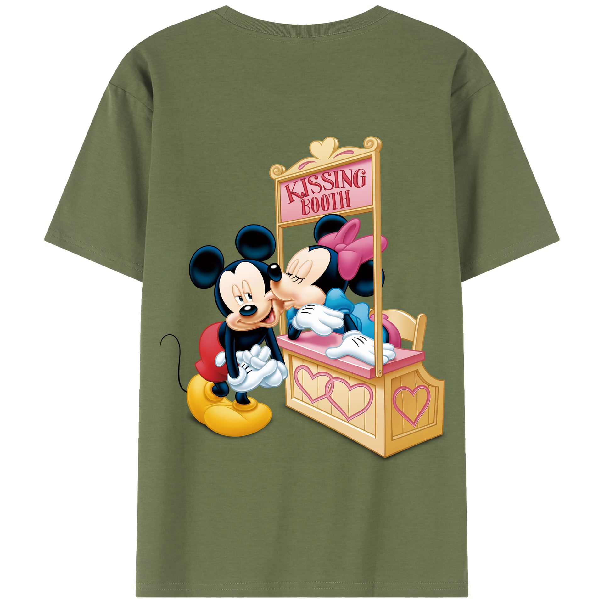 （画像用） ミッキーマウス Mickey Mouse 綿100％半袖Tシャツ（背面プリント）